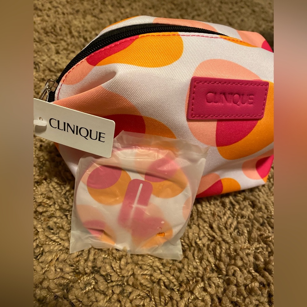 Make up bag & compact mirror NWT**